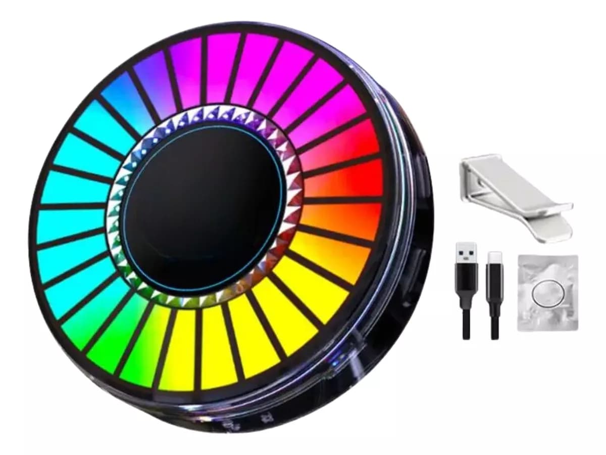 Luz Rítmica LED RGB para Auto con Aromatizante