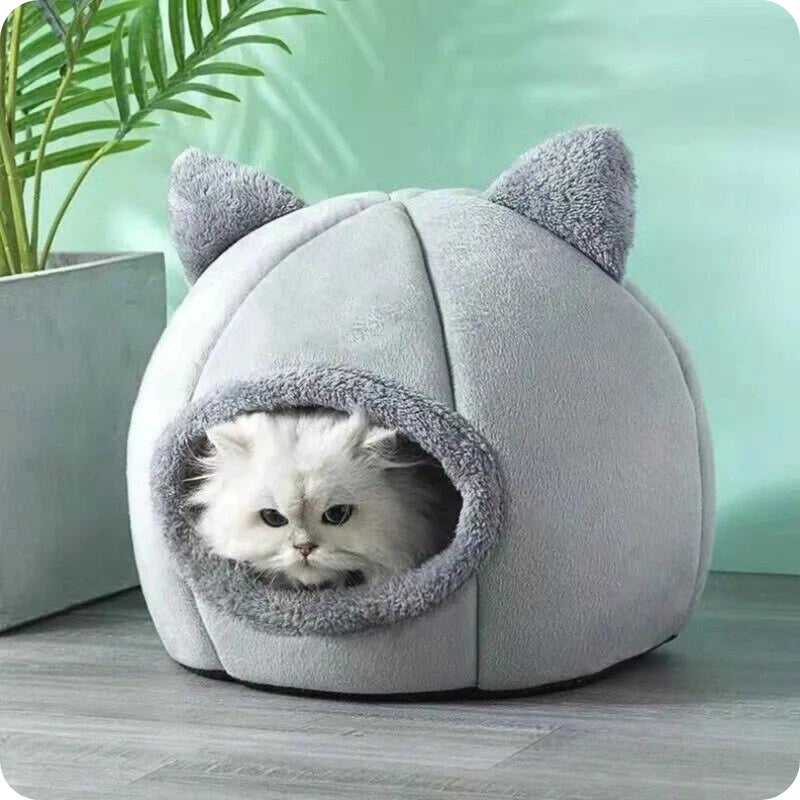 Casinha de Caverna para Gatos e Cães Pequenos - Confortável e Perfeita para Dormir