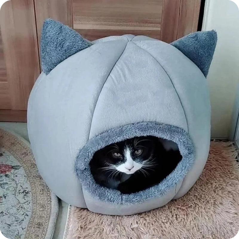 Casinha de Caverna para Gatos e Cães Pequenos - Confortável e Perfeita para Dormir