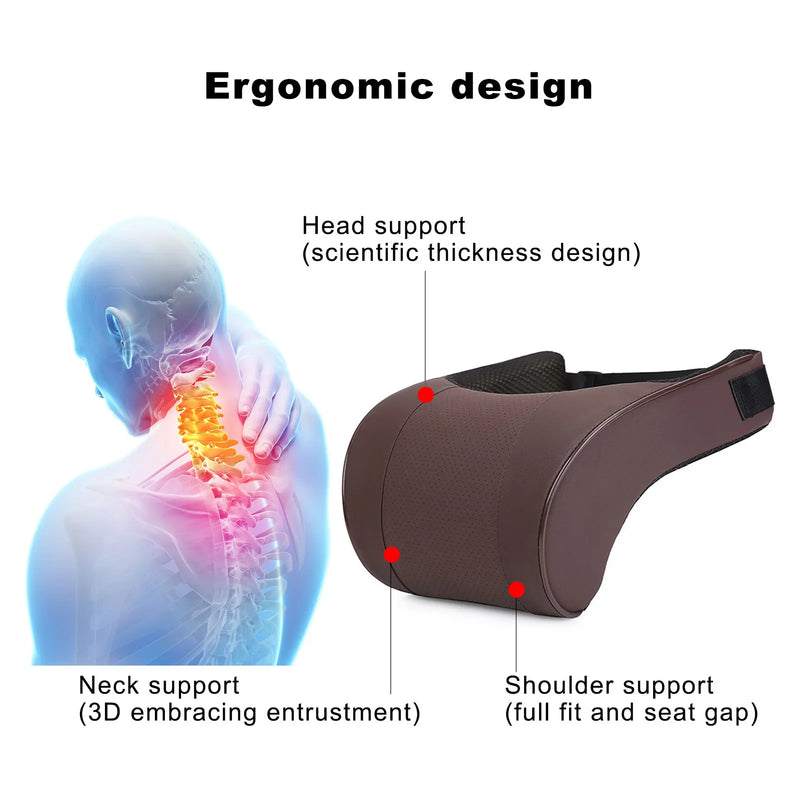 Almofada de Pescoço para Carro - Suporte para Encosto de Cabeça