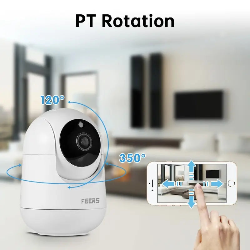 Câmera de Vigilância Inteligente Com Sensor de Movimento e Luz Noturna - Wi-fi Integrado