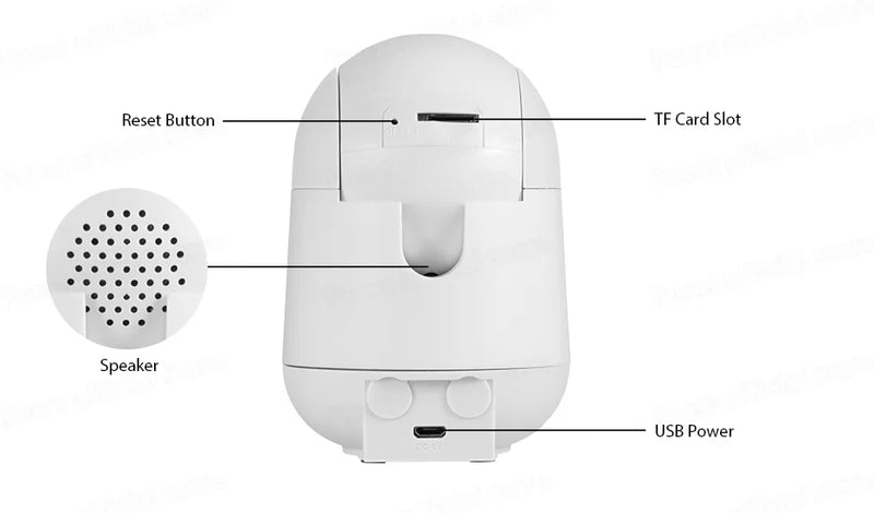 Câmera de Vigilância Inteligente Com Sensor de Movimento e Luz Noturna - Wi-fi Integrado