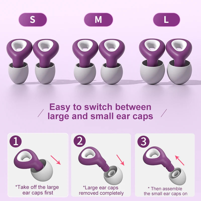 Protetor Auricular para Dormir em Silicone à Prova d'Água