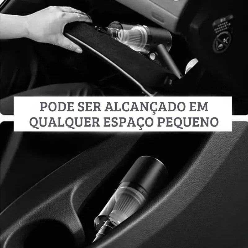 Aspirador de Pó Sem Fio Portátil de Alta Potência - Uso Duplo para Casa e Carro