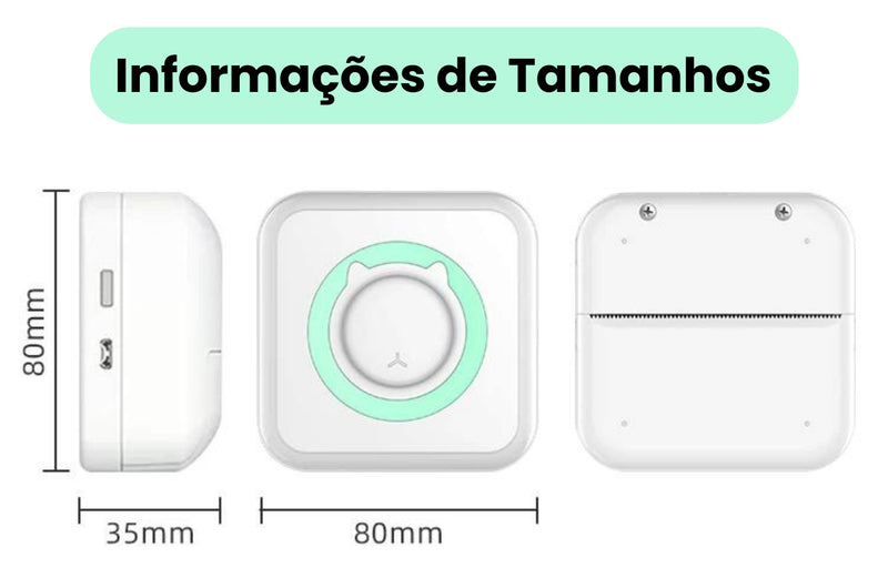 Mini Impressora Térmica Portátil